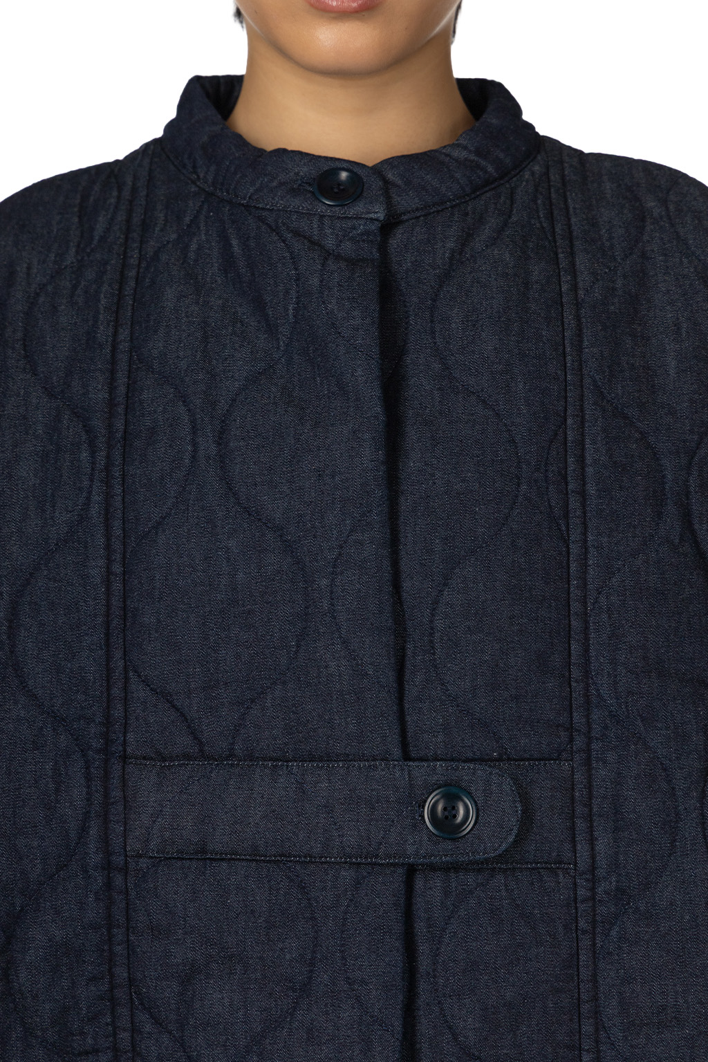 Tigre Brocante - 6oz Denim Quilted Poncho